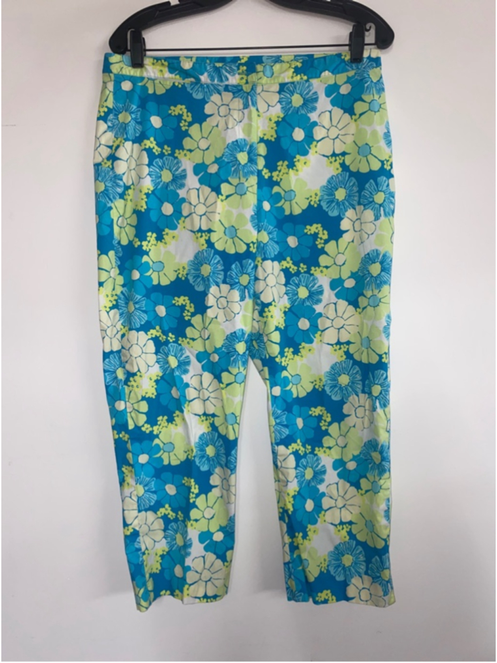 Vintage Lilly Pulitzer capri pant - vibrant, green and blue print – size 12